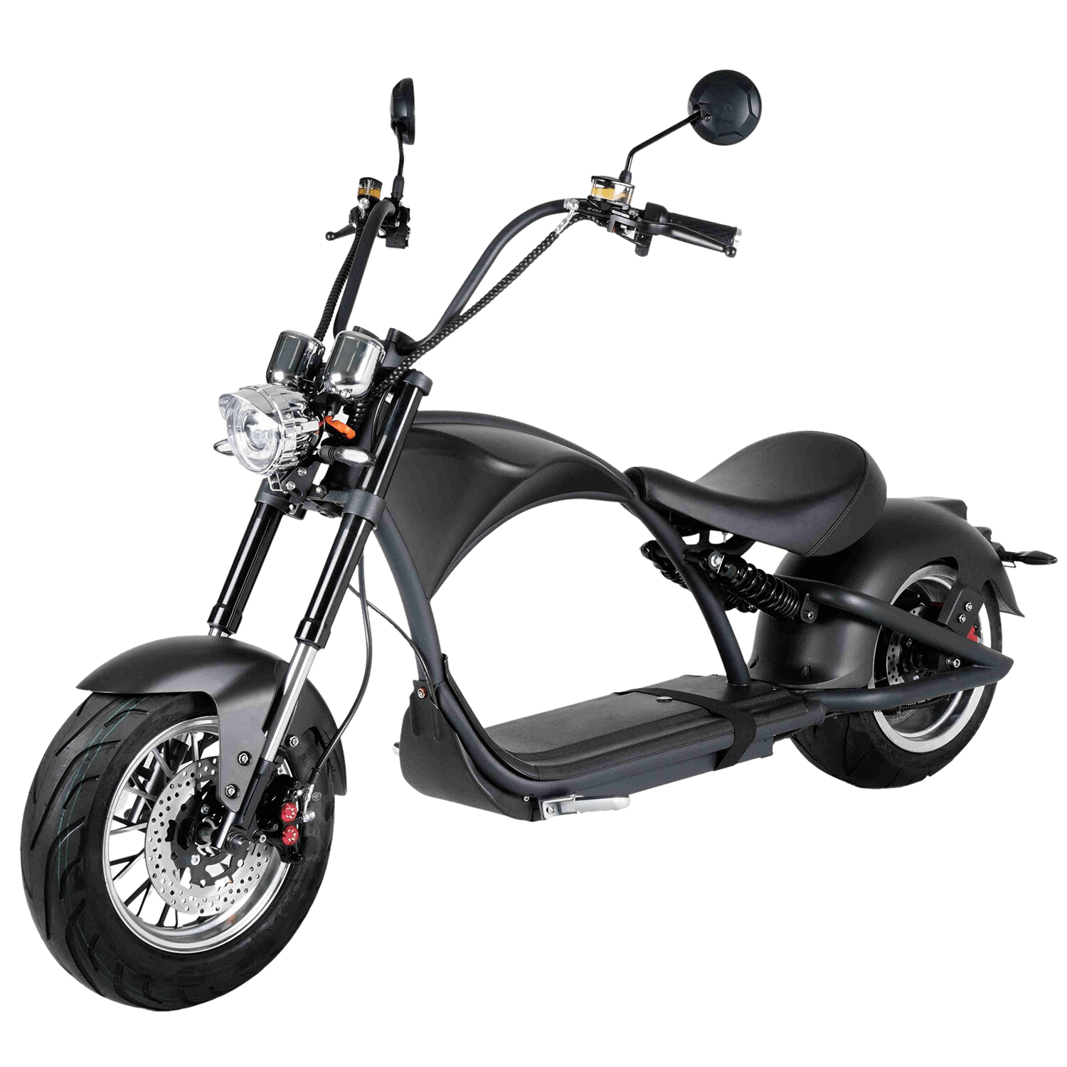 E-Chopper Aero in schwarz mit Straßenzulassung 45 km/h